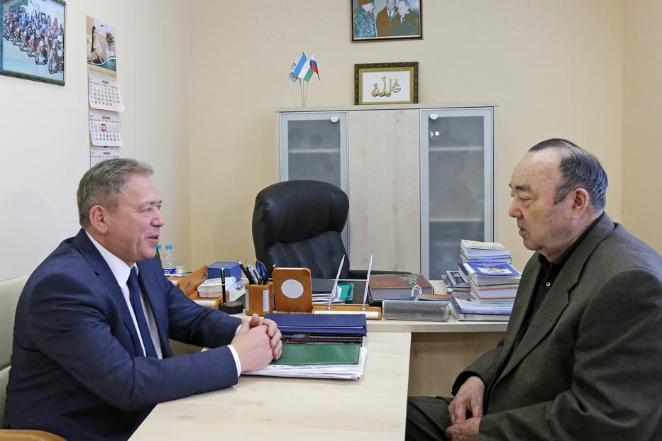 Ulfat Mustafin met with 1st President of Bashkiria Murtaza Rakhimov 