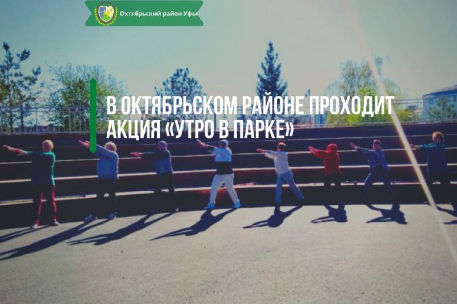 В Октябрьском районе проходит акция «Утро в парке» 