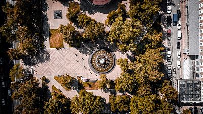 Фонтан Семь девушек в сквере Театральный в Уфе. Фото: Данил Ивлев, 2020