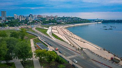 Набережная р. Белой. Фото: Данил Ивлев, 2020